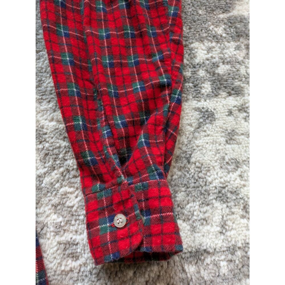 Vintage Dickies Red Flannel Shirt Lumberjack Shirt - Large, Made In Turkey - Picture 5 of 12